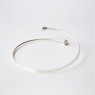 THAI SILVER LOTUS Flower 'PURITY' Bracelet